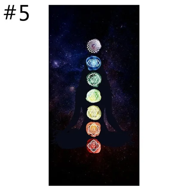 New Rainbow Stripes Yoga Blankets Mandala Beach Towel Yoga Mat Bohemia Mandala Blanket Pilates Towel Wall Hanging Mat