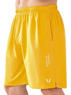 NORTHYARD Men's 10" Athletic Basketball Shorts Workout Gym Quick Dry Shorts Lightweight Mesh Training Shorts for Men Exercise Gold