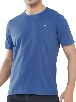 NORTHYARD Men's Workout Gym Shirts Quick Dry T-Shirts Running Athletic Short Sleeve Shirt for Men DARKBLUE