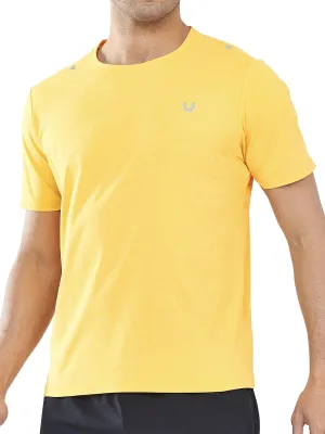 NORTHYARD Men's Workout Gym Shirts Quick Dry T-Shirts Running Athletic Short Sleeve Shirt for Men Orange
