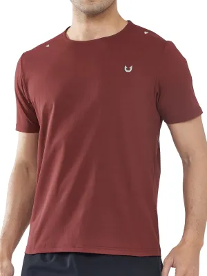 NORTHYARD Men's Workout Gym Shirts Quick Dry T-Shirts Running Athletic Short Sleeve Shirt for Men Wine