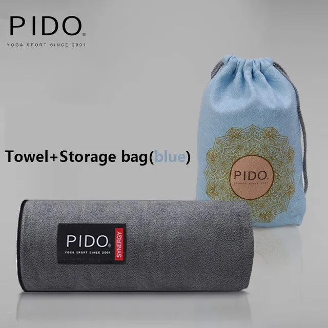 PIDO Side whipstitch yoga towel 180*63cm Non Slip Portable Travel Yoga Mat Towel Mat Cover Pilates Fitness Blanket