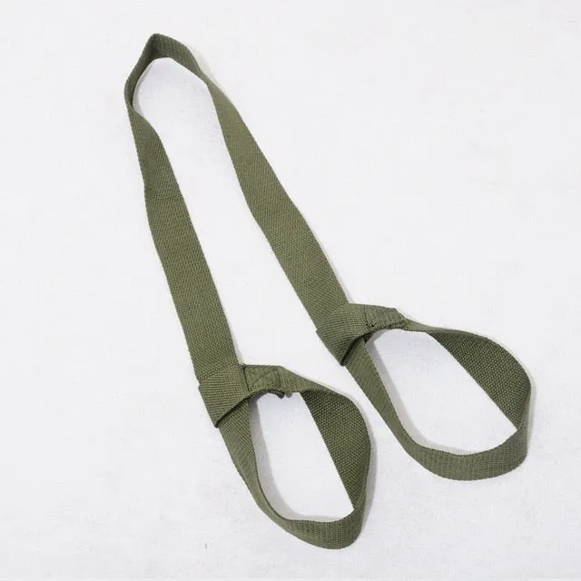 Portable Yoga Mat Sling Sports Canvas Belt Fitness Gym Adjustable Carrier Shoulder Carry Strap