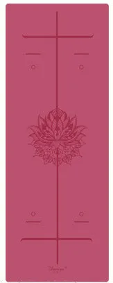 Position Line More Longer  Natural Rubber Non-Slip Tapete Yoga Suede Fabric Lose Weight Exercise Mat Fitness Yoga Mat