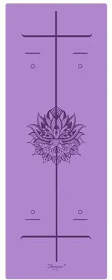 Position Line More Longer  Natural Rubber Non-Slip Tapete Yoga Suede Fabric Lose Weight Exercise Mat Fitness Yoga Mat