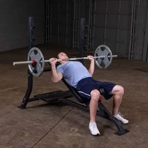 Pro Clubline Fixed Incline Bench by Body-Solid Chest Press Trainer
