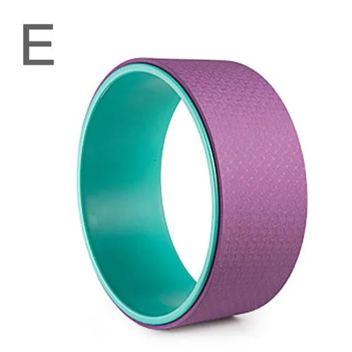 Professional Yoga Pilates Circles Waist Shape Slim Training Bodybuilding ABS Gym Workout Yoga Wheel Back Tools