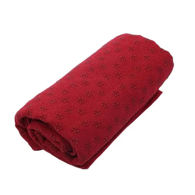 relefree Soft Travel Sport Fitness Exercise Yoga Pilates Mat Cover Towel Blanket Non-slip Sports Towel Yoga Blanket Mat 183x63cm