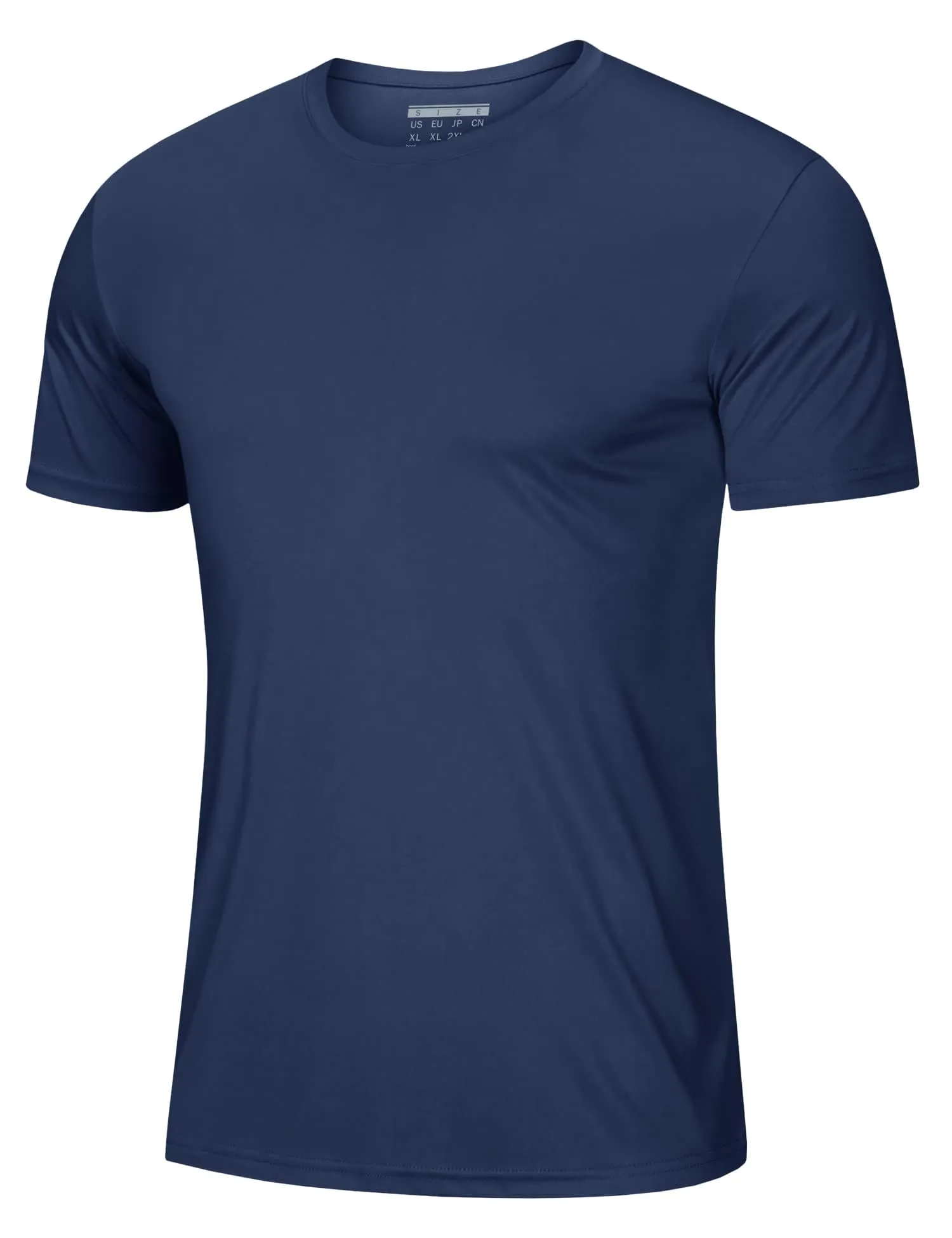 Short Sleeve Shirts for Men Sun Protection T-Shirts UPF 50  Ultra Breathable Shirts Moisture Wicking Casual Shirts Navy