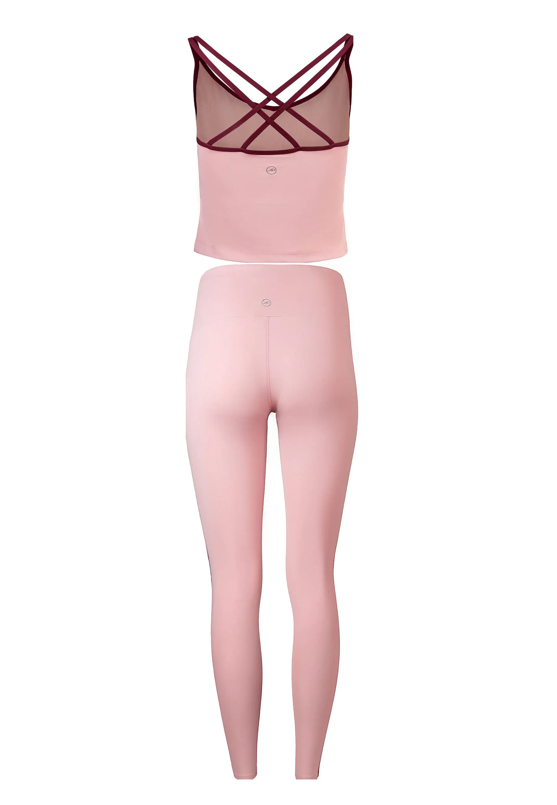Spirit Tank Top & Expression Leggings Set ?C Rose Blossom