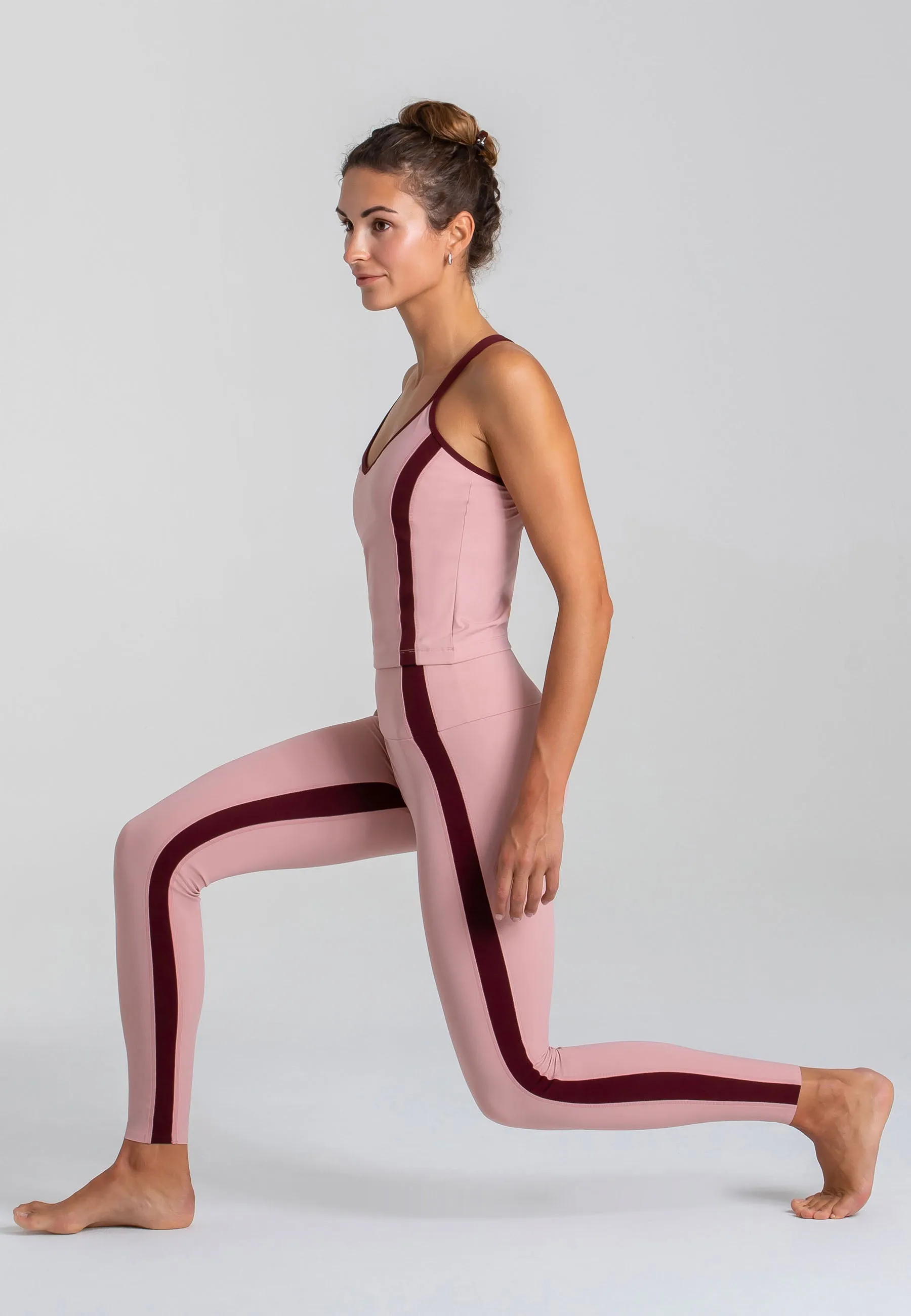 Spirit Tank Top & Expression Leggings Set ?C Rose Blossom