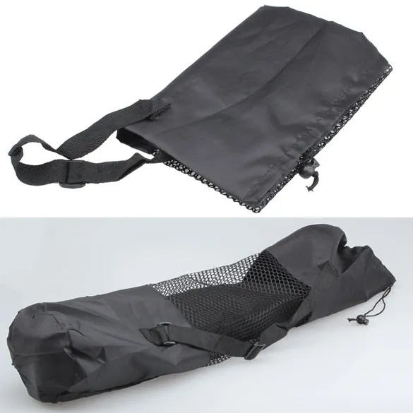 Sport Exercise Gym Carrier Yoga Pilates Washable Mat Bag Classic Portable Adjustable Nylon Backpack Holder Net Bag for 6mm Mat