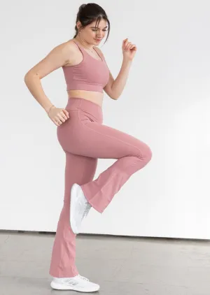 Stacy Flare Leggings Blush