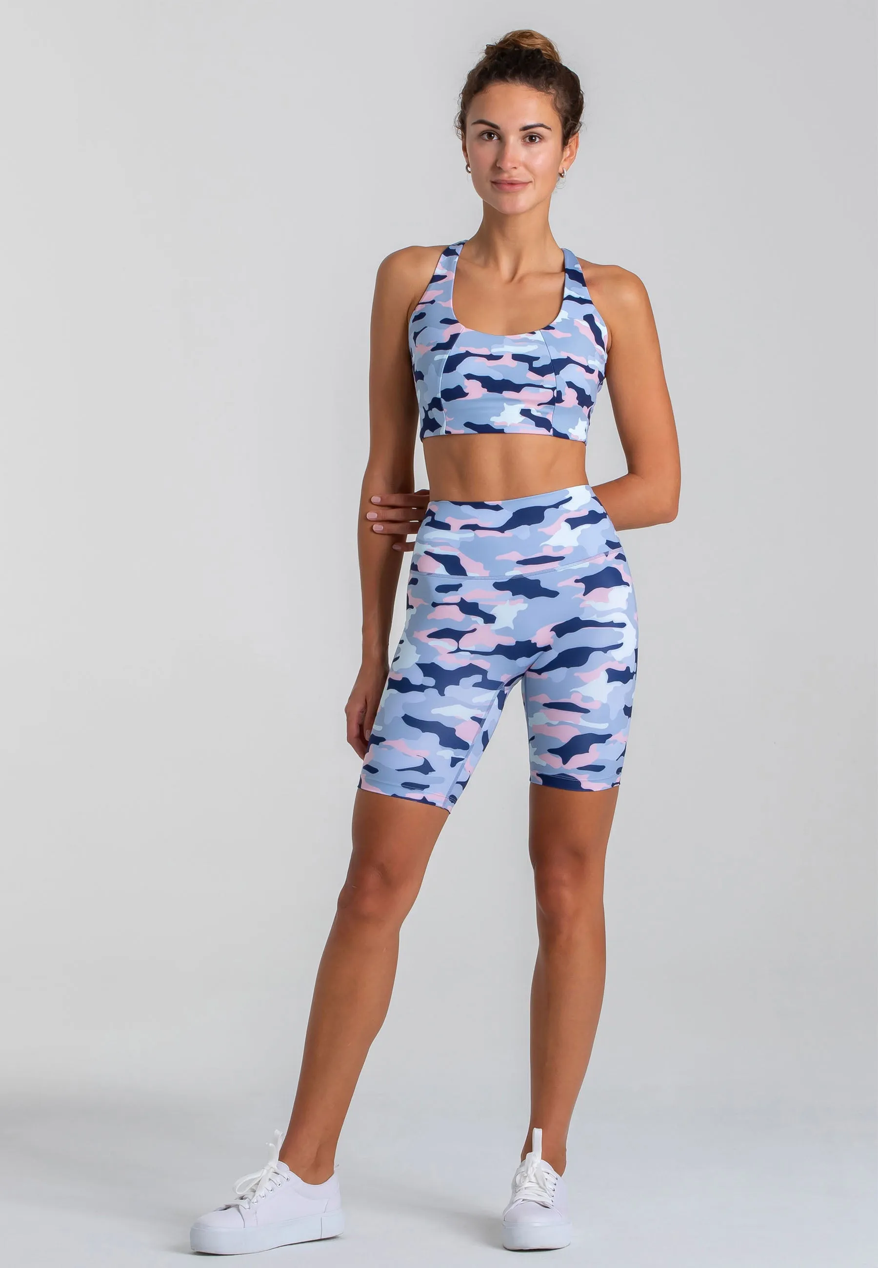 Star Bike Shorts mit hohem Bund - Camo