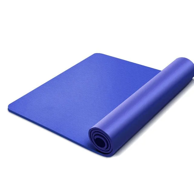 Thickened 15mm Non-slip Yoga Mats For Fitness Sports mat Yoga Mat Exercise Gym Mat Pilates Pads High Bounce outdoor pad 185*80cm