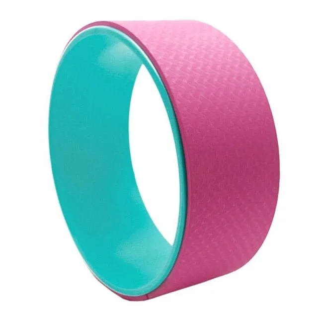 TPE Yoga Circles Pilates Professional Waist Shape Bodybuilding ABS Gym Workout Yoga Wheel Back Training Tool For Fitness props