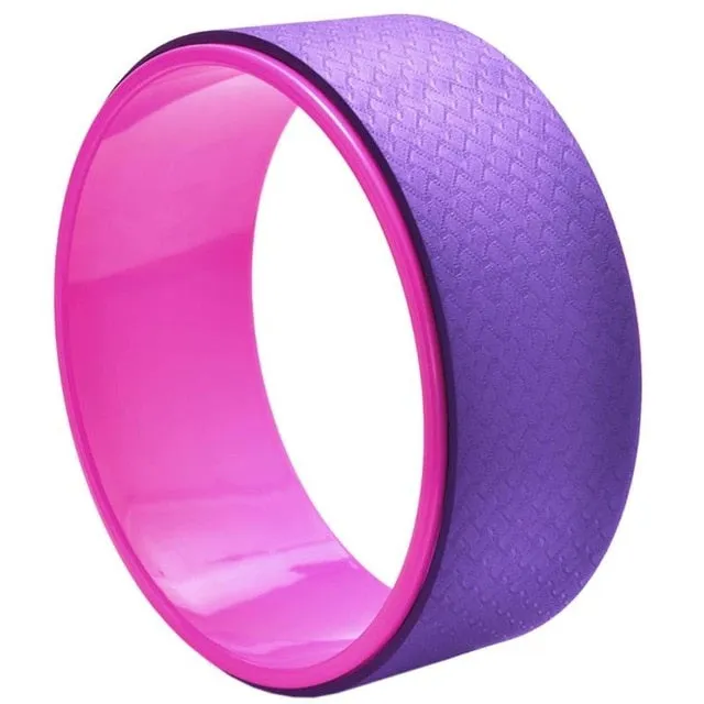 TPE Yoga Circles Pilates Professional Waist Shape Bodybuilding ABS Gym Workout Yoga Wheel Back Training Tool For Fitness props
