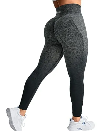 YEOREO Womens Amplify Leggings High Waisted Seamless Scrunch Legging Active Running Yoga Pant