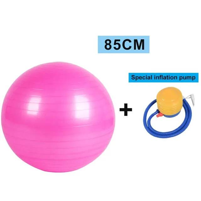 YOUGLE Sports Yoga Balls Bola Pilates Fitness Gym Balance Fitball Exercise Pilates Workout Massage Ball 55cm 65cm 75cm 85cm