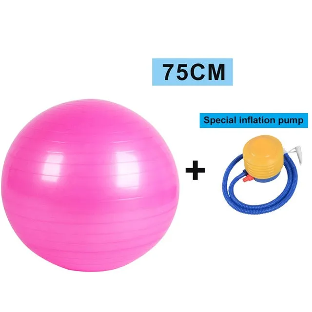 YOUGLE Sports Yoga Balls Bola Pilates Fitness Gym Balance Fitball Exercise Pilates Workout Massage Ball 55cm 65cm 75cm 85cm
