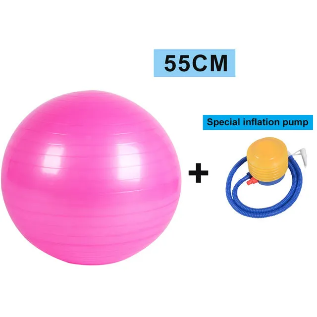 YOUGLE Sports Yoga Balls Bola Pilates Fitness Gym Balance Fitball Exercise Pilates Workout Massage Ball 55cm 65cm 75cm 85cm
