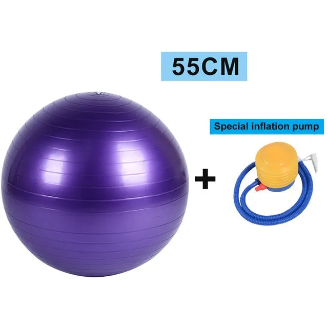 YOUGLE Sports Yoga Balls Bola Pilates Fitness Gym Balance Fitball Exercise Pilates Workout Massage Ball 55cm 65cm 75cm 85cm