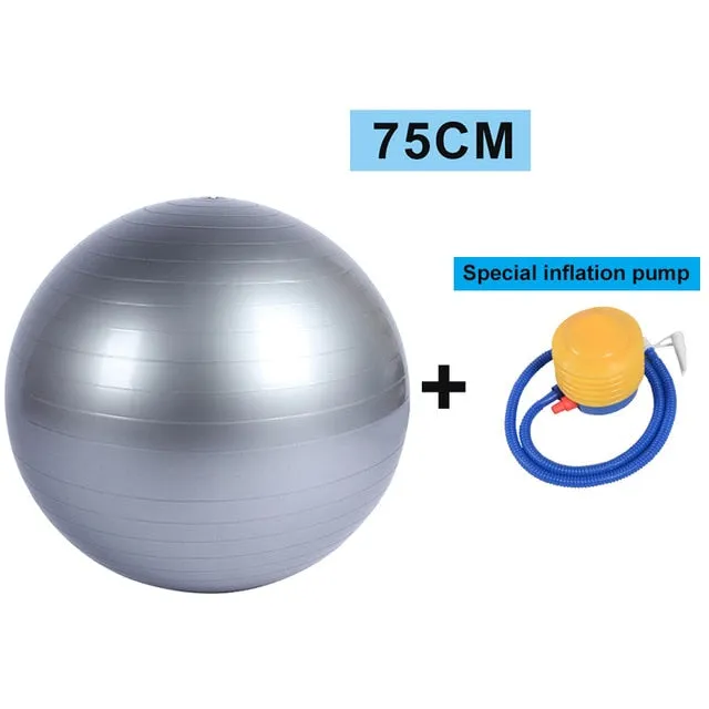 YOUGLE Sports Yoga Balls Bola Pilates Fitness Gym Balance Fitball Exercise Pilates Workout Massage Ball 55cm 65cm 75cm 85cm