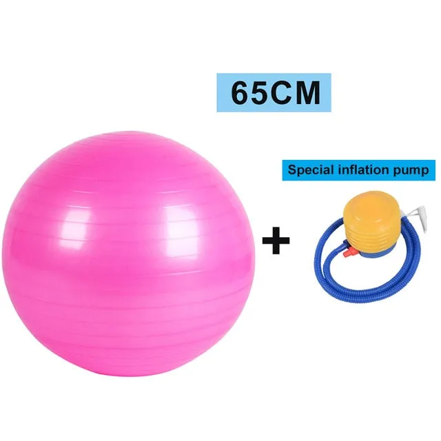 YOUGLE Sports Yoga Balls Bola Pilates Fitness Gym Balance Fitball Exercise Pilates Workout Massage Ball 55cm 65cm 75cm 85cm